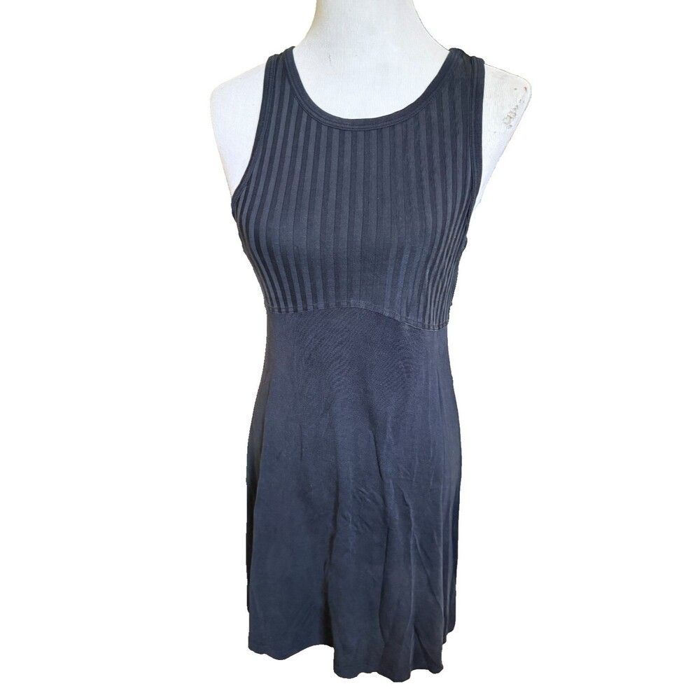 Underwriters Black Silk Sleeveless Empire Waist Nightgown Size M